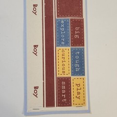 NEW Lot 8 MME Adhesive Twill Scrapbooking Kit Titles Word Labels Ribbon -G