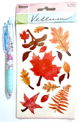 Fall Leaves Sandylion Stickers Scrapbooking Card Journal Planner