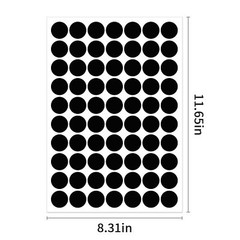Colored Dot Stickers 1 in, Round Circle Stickers Colored Coding Labels, 1050 Pcs