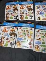 Set Of 12 Packs Jot Animal Butterfly Owl Fish Marine Stickers Pop Up