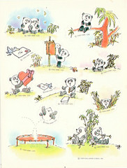 Vintage Hallmark Panda Stickers one sheet 1989 Exc Condition