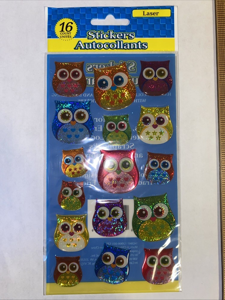 OWLS Sticker Sheet Scrapbook Planner Craft Stickers