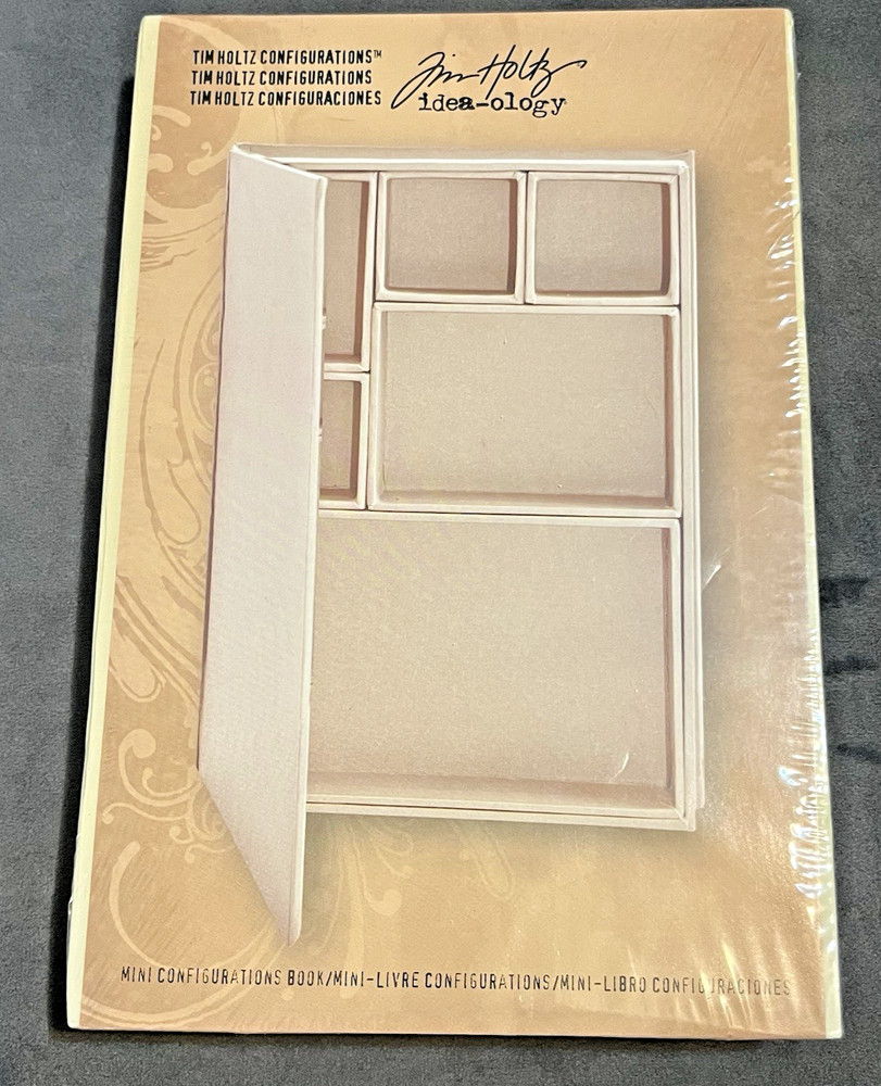 TIM HOLTZ Idea-ology Configurations Chipboard Shadowbox Book 2014 Retired 6″x9″
