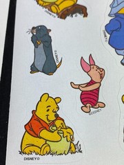 Winnie The Pooh Stickers Piglet Eeyore Tigger 7 Sheets 140 Stickers Vintage
