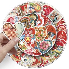 50 PACK RETRO VTG NOSTALGIA VALENTINES DAY SWEET HEART LOVE Set Bulk Lot 50PCS