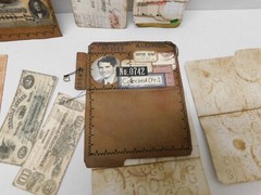 Junk Journal Ephemera Money Envelope & File Tag Vintage Style Grungy Set B