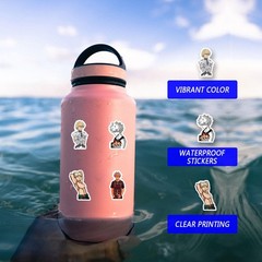 60pcs Classic Japanese Anime Sticker, Cute Cartoon Vinyl Waterproof Stickers …