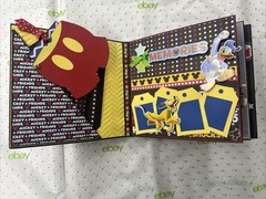 handmade Disney Mickey Mouse-themed scrapbook or mini album (Size 8x8x3.5”)