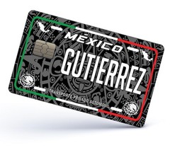 Gutierrez Credit Card Skin Cover Vinyl Stickers (4 Pack) Gutierrez Decal MX