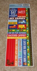 Reminisce Double Sided Sticker Sheet ~ What’s in my neighborhood …Words/Phrase