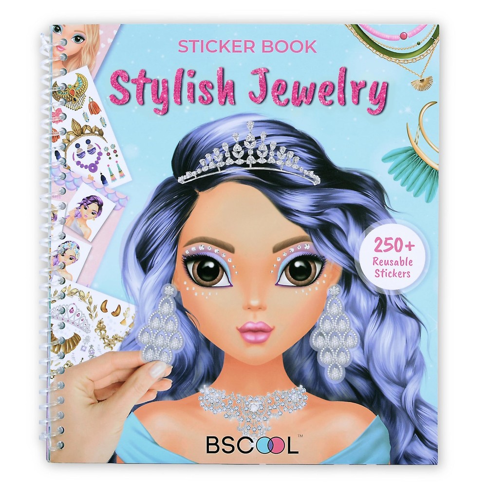Sticker Stylish Dress up Jewelry. Sticker Activity Book for Kids. Learn Girls…