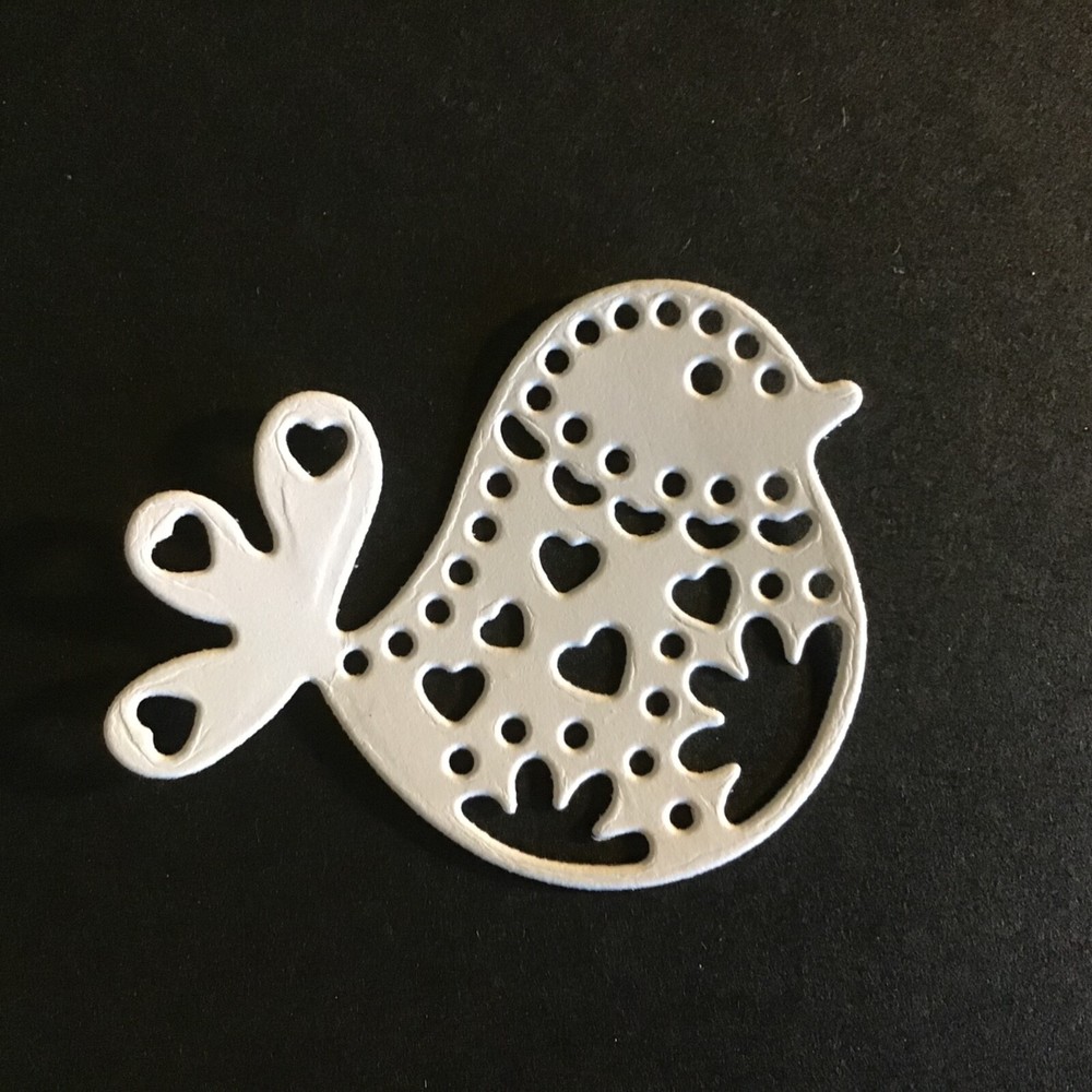 Small Intricate Bird Die Cut Embellishments 8 Pcs 1-1/2″ X 1-3/4” Choose Color
