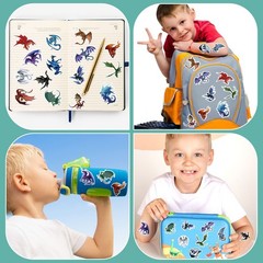1000PCS Dragon Stickers Roll – Realistic Aesthetic Decals for Water Bottles, Lap