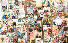 #776 – 100+ PCS VINTAGE FLORAL SCRAPBOOK JUNK JOURNAL KIT / LOT – REAL EPHEMERA