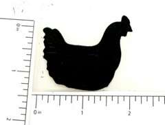 Barnyard Die Cuts * Chicken Trio * Twelve Sets * Black, White, Kraft or White