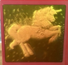 VTG AMERICAN GREETINGS STICKER WORLD 3-D HOLOGRAMS, Horse Themed, NIP