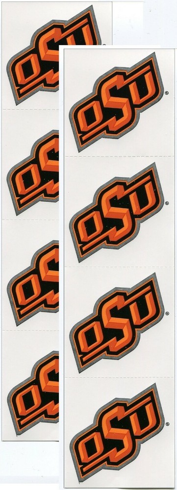 Oklahoma State University COWBOYS «OSU» 8/pk NCAA Logo Scrapbook Stickers