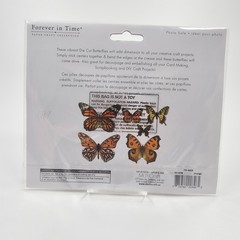 Forever in Time 33pc Butterfly Die Cuts Foil Accent Orange Scrapbook Craft NEW