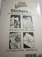 Pack of Vintage 1992 SUPERMAN Stickers SEALED 4 Sheets American Greeting