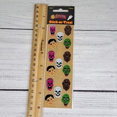 Sandylion Sticker Sheet Halloween Monsters Skeleton Zombie VTG Vintage NEW