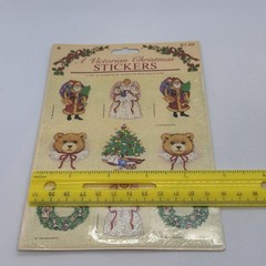 Lot/6 VTG Gibson Christmas Stickers (5) Sealed & (1) Pack Missing One Sticker