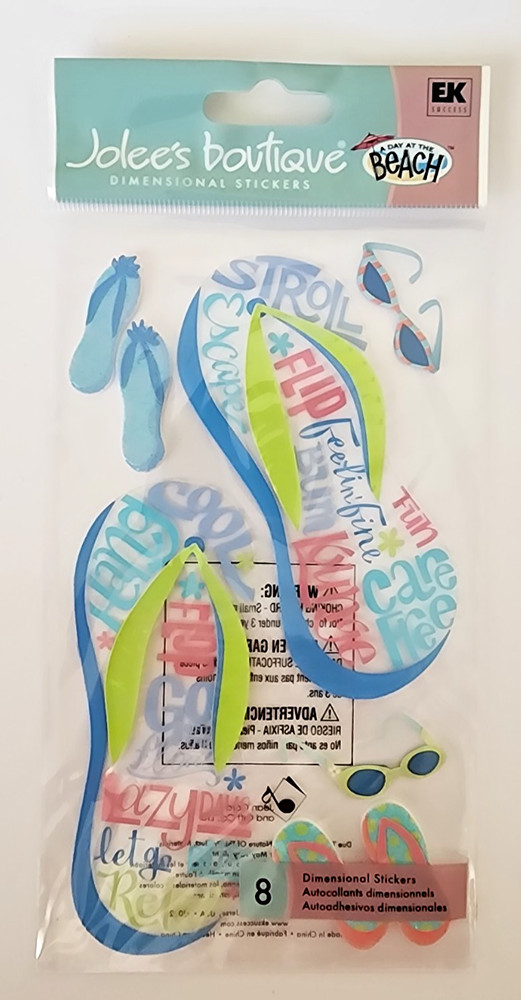 Vintage Jolee’s Boutique XL Embellishments – Flip Flop – SPJBJJ006
