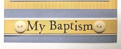 Pebbles Inc. Baptism Boy Blonde Cardstock Sticker Preacher Yellow Hair Boy