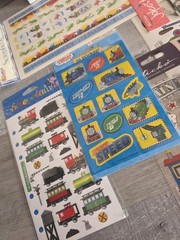 Lot Of 18 Various Transportation Scrapbooking Stickers Trains Thomas Trucks b101