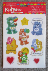 Vintage 1990’S Sticker CARE BEARS 4 Sheet Stickers American Greetings SD20