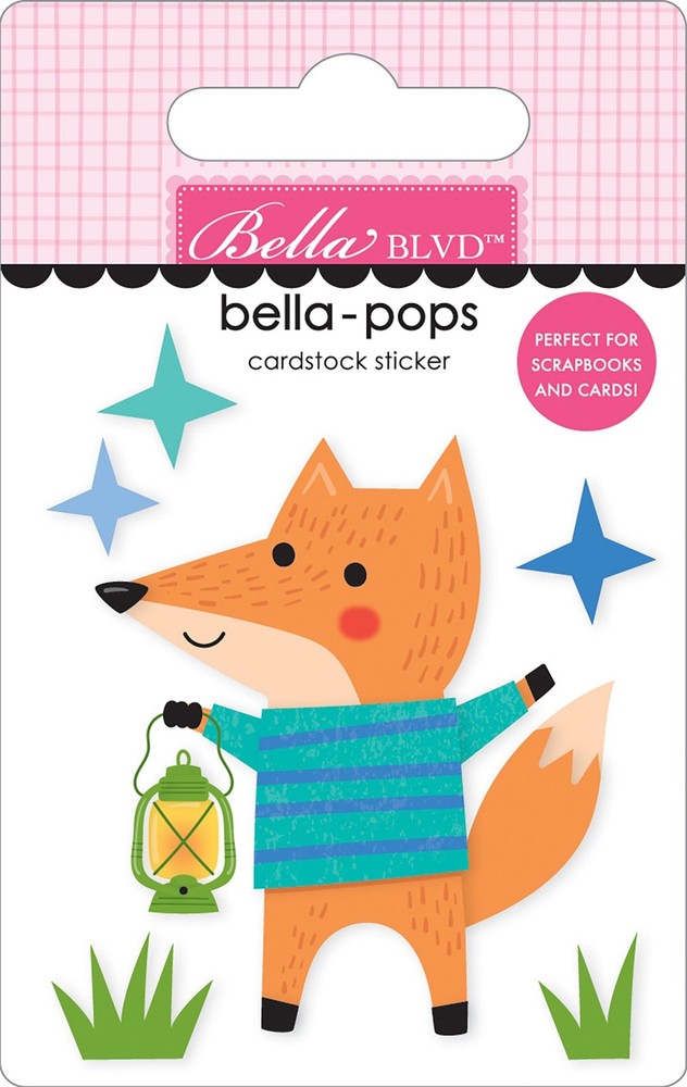 Lantern Light Fox Bella Pops 3D Stickers – Adventure Awaits
