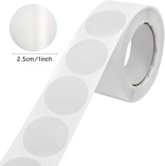 1000 Pcs Clear Retail Package Seals 1 Inch Round Circle Wafer Seal Sticker