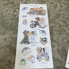 Tie Me To The Moon Dimple Street lot/4Gang Wedding Sticker Sheet ~ Bridesmaid