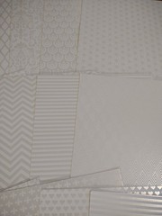 Scrapbook Craft JJ Heavyweight Paper 22 Sheets 8.5 x 11″ PEARL & WHITE TEXTURED