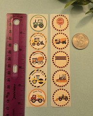 20 CONSTRUCTION STICKERS FOR KIDS/BOYS STICKERS/TRACTOR STICKERS/ TRUCK STICKERS