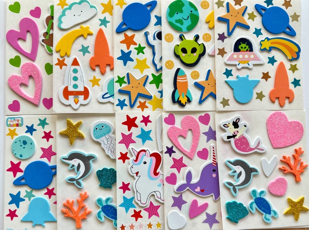 Limited edition sticker coLLection – rare unique fun stickers 339pc Lot – mixed
