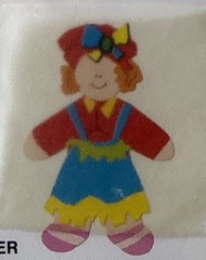 GIRL PAPER DOLL Die-Cut Set(13pc)Memories•Dress-Up •Cloth Lady•Hat•Card Making•