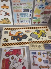 Lot Of 18 Various Transportation Scrapbooking Stickers Trains Thomas Trucks b101
