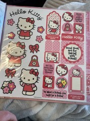 Vintage 2007 Hello Kitty Scrapbook Kit 12”x12” Papers/Stickers See Details 3-26