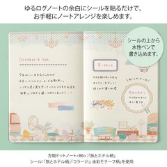DESIGNPHIL MIDORI sticker «Yurulog» (2 stickers) Travel and Hotel design 8270400