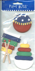 Toys Baby Toddler Child Ball Xylophone Music Play Rings Paper Bliss stickers