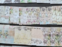 200 Pc Ephemera Petite 2 3/4 X 2 3/4 Dec Garden Series Floral Paper Pack Pack A