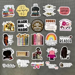 Black Girl Bookish Reading Stickers for Kindle Paperwhite Case,Book Lover