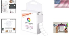 Versatile 1/2 Inch White Sticker Dots 1000 Count Removable Labels for Offices