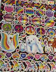 Lisa Frank Stickers over 1800 unused oh my! 2015
