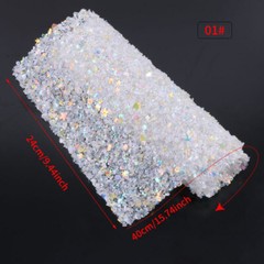 Bling Car Diamond Crystal Rhinestone Adhesive Sticker Sheet Diamante Crafts Glue