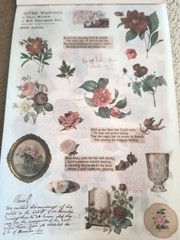 50 Pgs Detailed Beautiful Floral Sticker Book & Eph Paper 22pgs & 375 Stickers