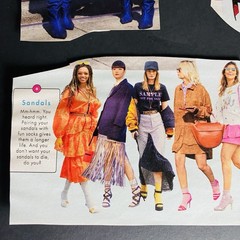 Junk Journal Scrapbook Clippings 2019 Fashion Style Models Craft Paper Collage