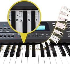 Removable 88-Key Silicone Piano Stickers for Beginners, Reusable, Gift Box