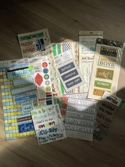 Stickers Lot 25 Sheets Boy Theme School Sports Dad Scrapbooking Embellishments