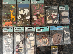 Lot of 12 Jolee’s Boutique Scrapbooking Stickers Zoo Animals Baking Baby More